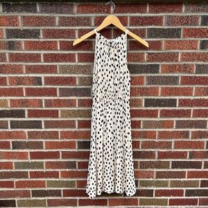 Kate spade Cream and Black Speckled Halter Sleeveless Dress
